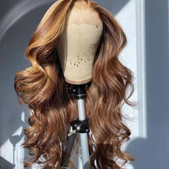 Highlight Wig 13X4 Transparent Frontal Body Wave Color Wig