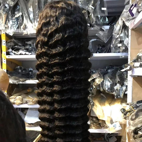 Deep Wave 13X6 HD Lace Frontal Wig 180 Density Invisible HD Lace