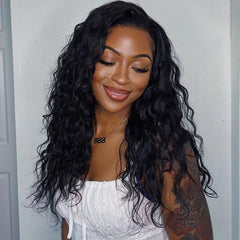 Natural Wave 13X4 HD Frontal 180 Density Wig Invisible Lace!